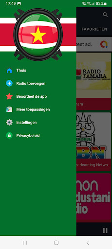 Android application Suriname Radio screenshort