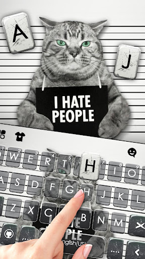Criminal Cat Keyboard Theme Screen 2