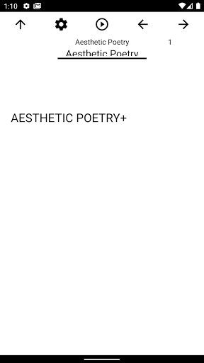Android application Book, Aesthetic Poetry screenshort
