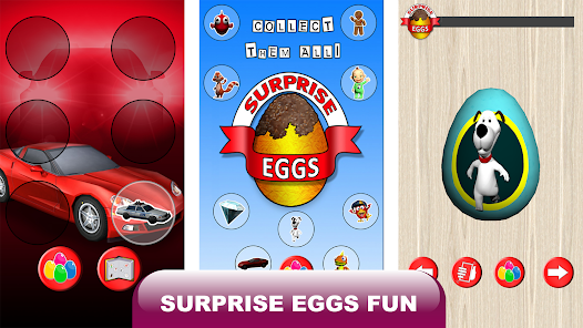Eggs with best sale toys in them