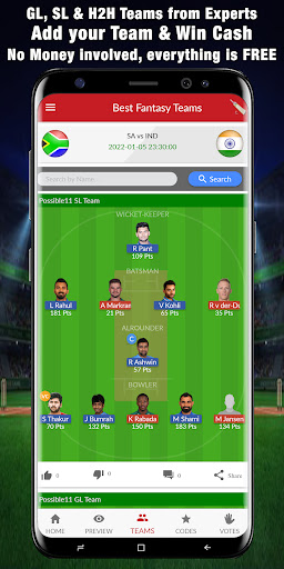 Possible11™ Dream11 Prediction 1.7.1 screenshots 3