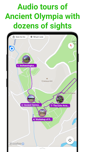 Android application Ancient Olympia SmartGuide screenshort