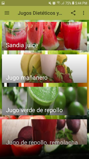 Jugos Dietéticos y Saludables Screen 2