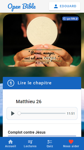 Android application Open Bible screenshort