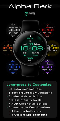 Alpha Dark - modern minimalist screenshot 2