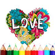 Romantic Coloring | Lovely Heart Coloring Book