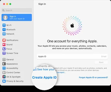 Create an apple-ID Guide app,s