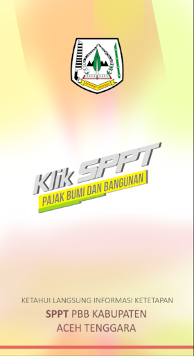 Android application Klik SPPT - Aceh Tenggara screenshort