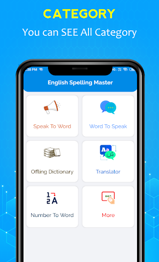 Android application English Spelling Master screenshort