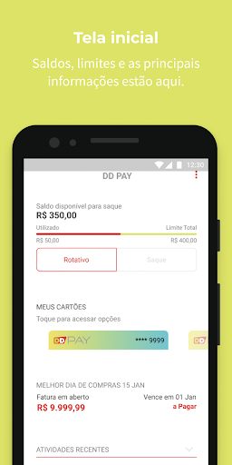 Android application Cartão DD Pay screenshort
