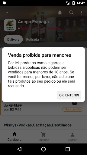 Android application Adega Esmaga screenshort