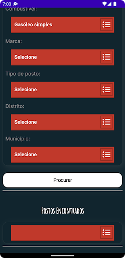 Postos de Combustível Screen 2