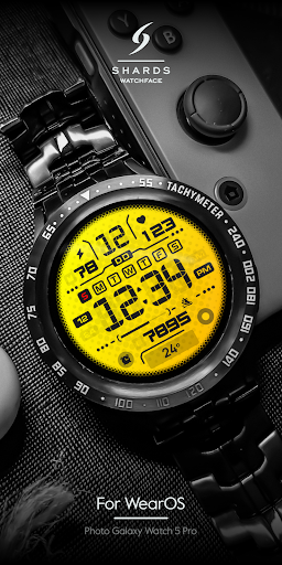 SH023 Watch Face, WearOS watch screenshot 2