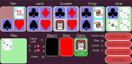 Android application Angus Solitaire screenshort