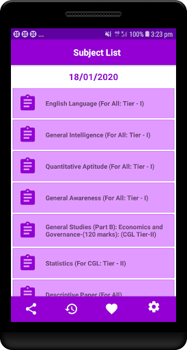 SSC CGL MTS CHSL Question Bank Screen 3