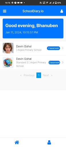 Android application School Diary screenshort