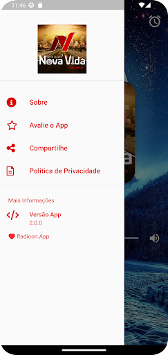 Web Rádio Nova Vida Com Deus Screen 2