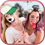 Cute Dog Face Photo Stickers icon
