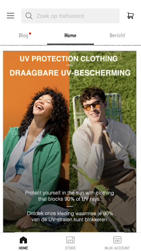 Android application UNIQLO BE screenshort