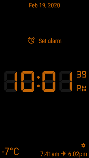 Digital Bedside Clock Screen 3