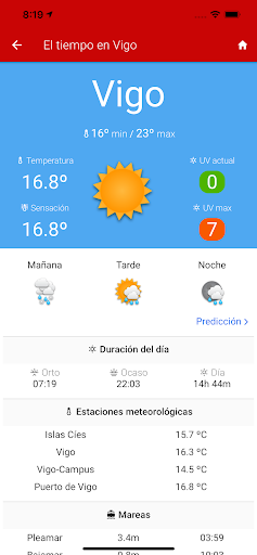 Vigo app - City & tourism Screen 2