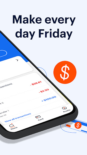 Friday: No-fee, Instant Pay Screen 2