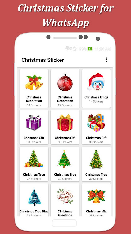 Christmas Sticker Pack WAStick - 2.0 - (Android)