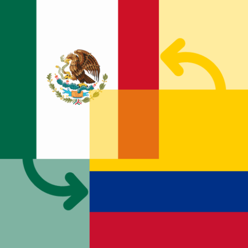 Mexican Peso / Colombian Peso logo
