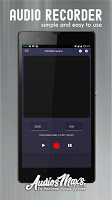 screenshot of Audio Recording app