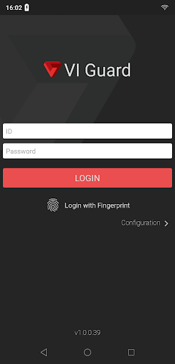 Android application VI Guard (i-PRO Active Guard) screenshort
