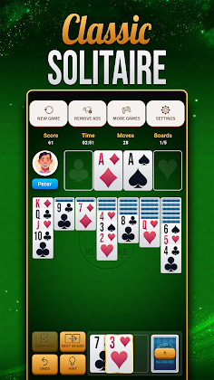 Solitaire Klondike Classic - Screenshot 1
