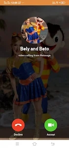 Videollamada de Bely y Beto