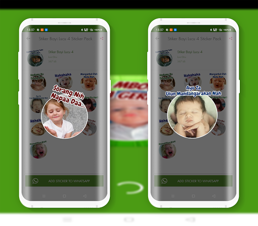 Stiker WA Bayi Lucu Bahasa Banjar