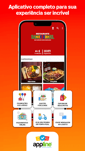 Android application Restaurante Sabor Brasil screenshort