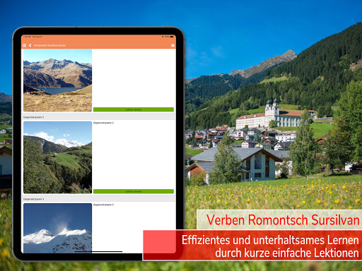 Verben Romontsch Sursilvan screenshot 18