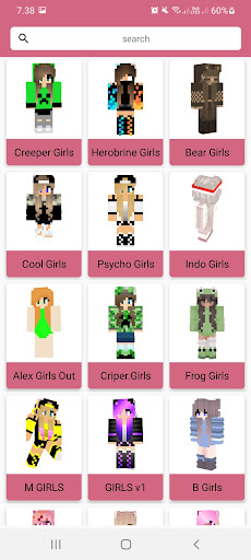 Girls Skins Minecraft PE