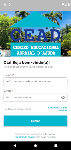 Android application CEAD ESCOLA - Arraial d'Ajuda screenshort