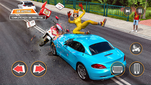 Pizza Delivery Girl Bike Games Screen 2