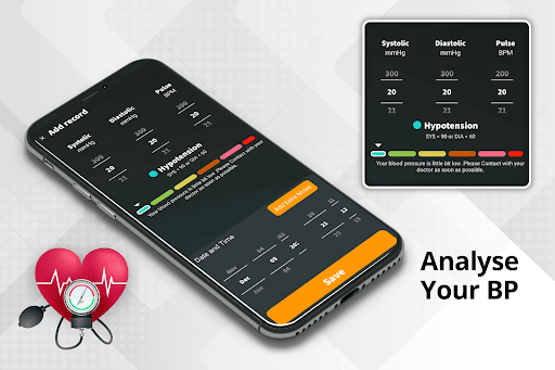 Blood Pressure Monitor: BP Log Screen 3