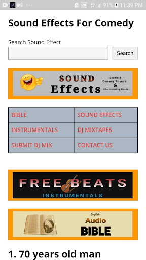 Android application Sound Effects For Comedy screenshort