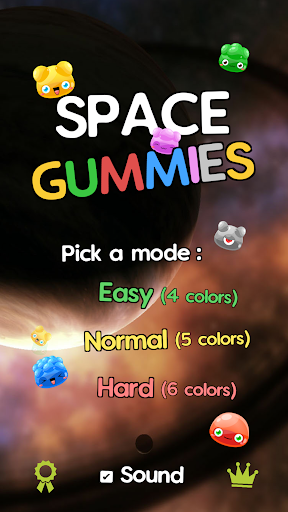 Android application Space Gummies - Match 5 + Swap screenshort