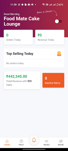 Food Mate Partner App Screen 2