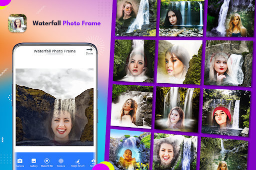 Android application Waterfall Photo Frame screenshort