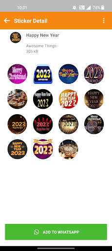 New Year Stickers for WhatsApp