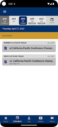 UC Merced Athletics Screen 2