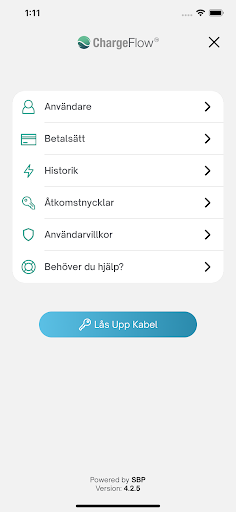 Android application ChargeFlow screenshort