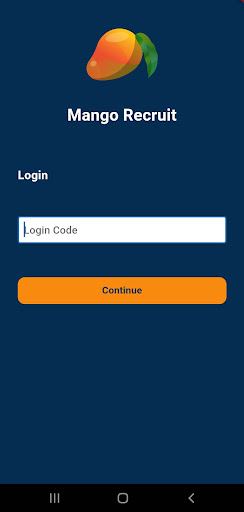 Android application Mango Recruit screenshort