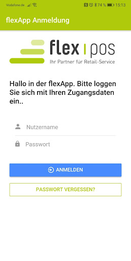 Android application flexpos App screenshort