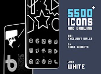 screenshot of LineX White Icon Pack