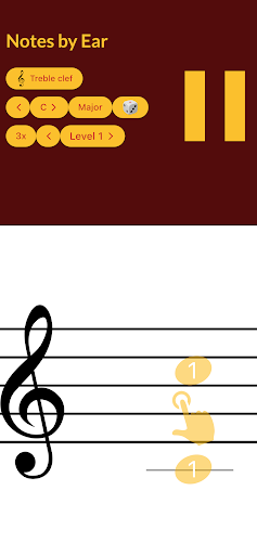 Android application Notes by Ear screenshort